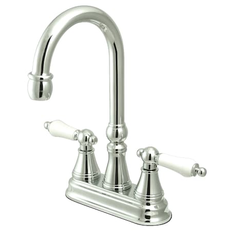 Kingston Brass Governor Bar Faucet W/out Pop-Up, Chrome KS2491PL